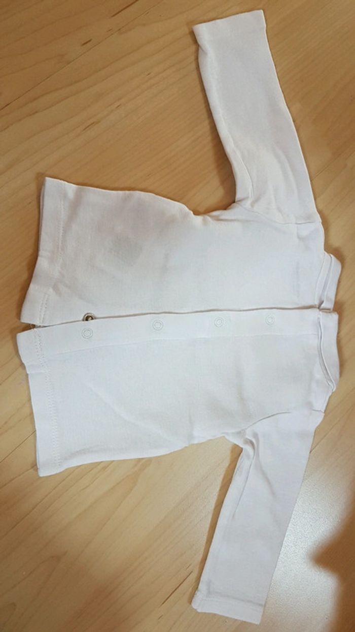 T shirt blanc vertbaudet - photo numéro 3