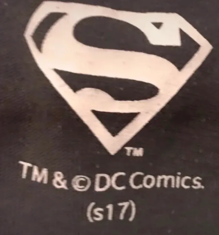 Haut T-shirt unisexe imprimer superman vintage TM & DC comics manches courtes gris rose taille S - photo numéro 3