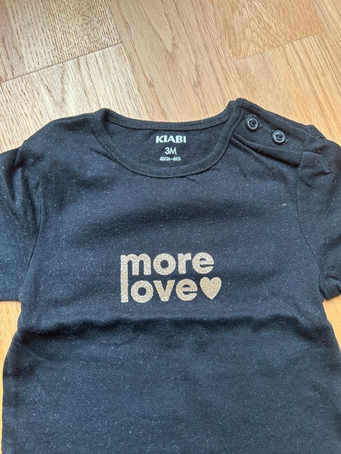 T-shirt haut manches longues bébé fille - photo numéro 2