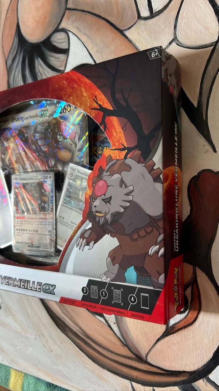 Coffret Pokémon ursaking lune vermeille Ex - photo numéro 2