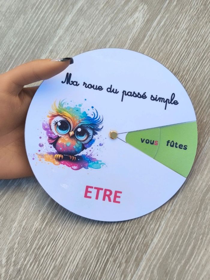 Roue du verbe être au passé simple - photo numéro 3