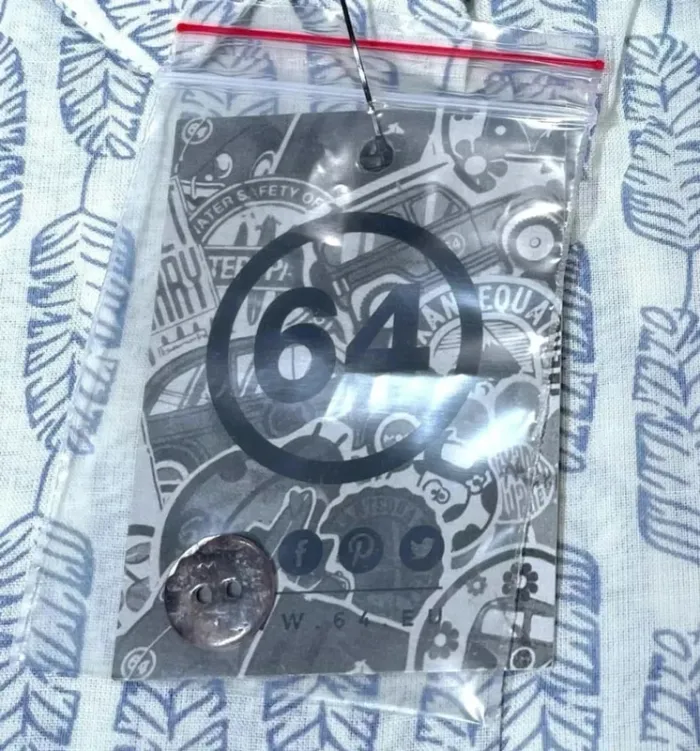 64 Pays Basque chemise bleue légère taille M à motifs bleue et blanche - photo numéro 4