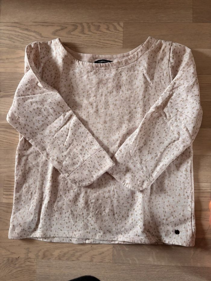 Pull beige et doré - photo numéro 2