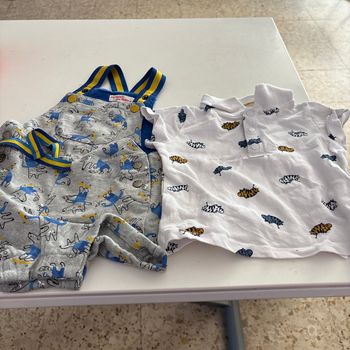 Ensemble salopette polo