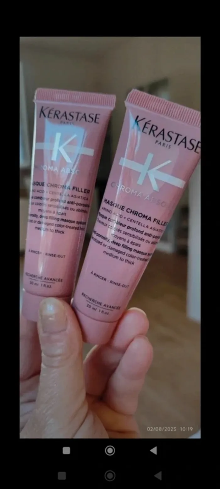 Kérastase 2x30 ml Masque Capillaire Combleur Chroma Filler - photo numéro 6