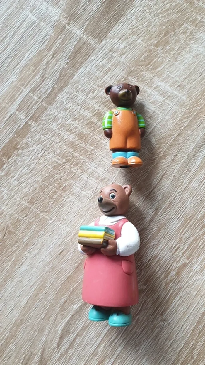 Lot figurines petit ours brun - photo numéro 3