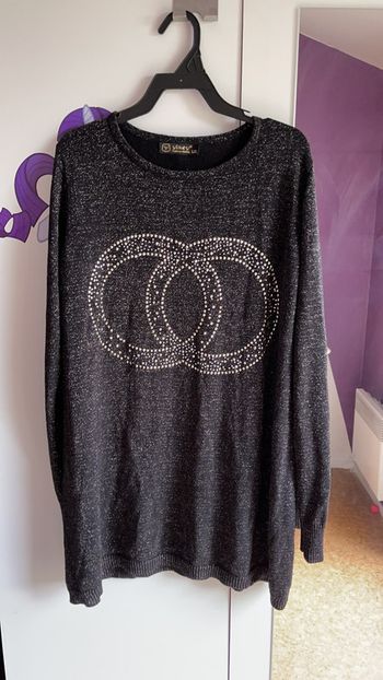 Joli pull doré taille L/XL