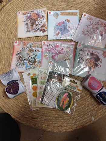 Lot dies cut et embellissement scrapbooking