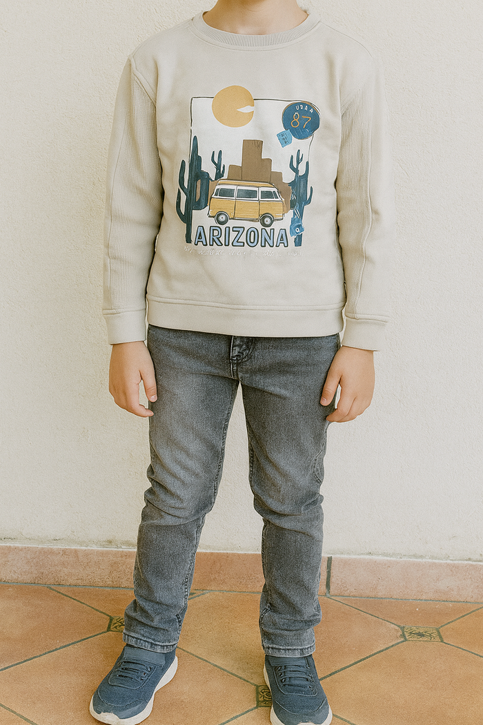 Sweat beige motif Arizona - Sergent Major