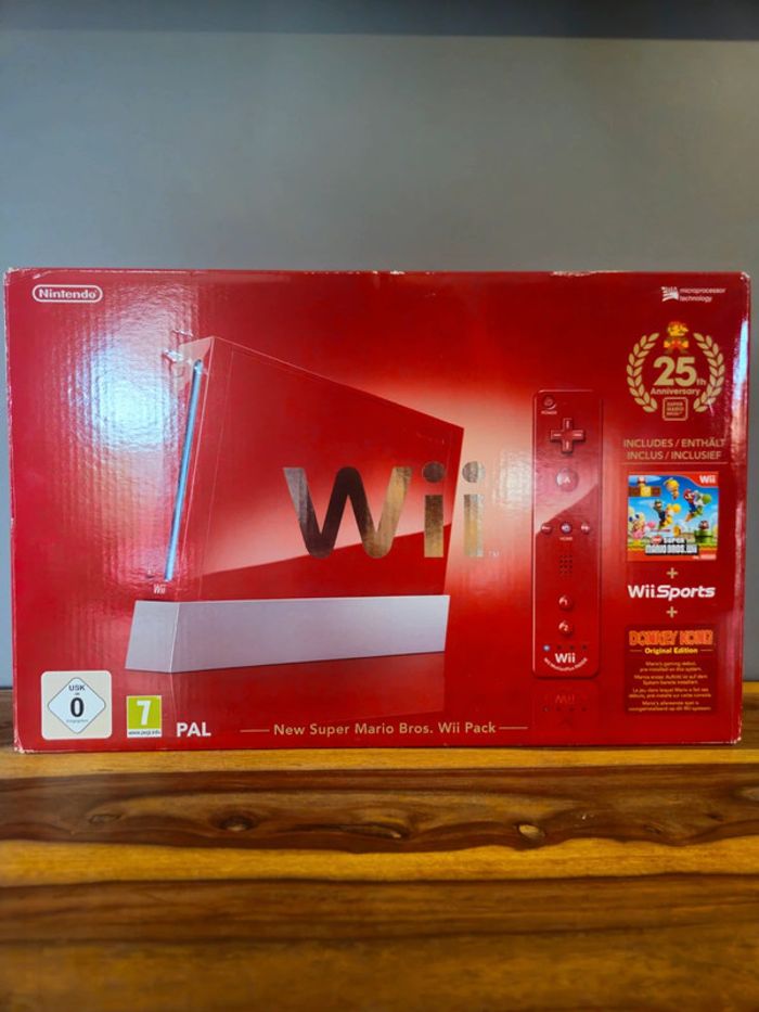 Nintendo Wii Rouge # Pack Mario Bros 25eme # - photo numéro 6