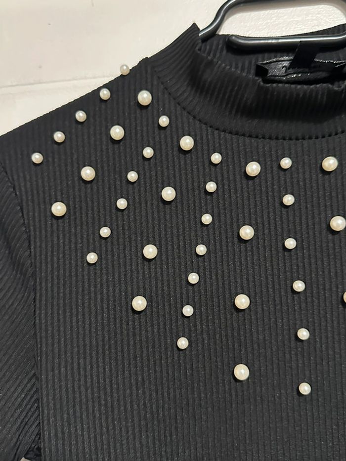 Crop Top à perles Neuf Jennyfer Taille S - photo numéro 4