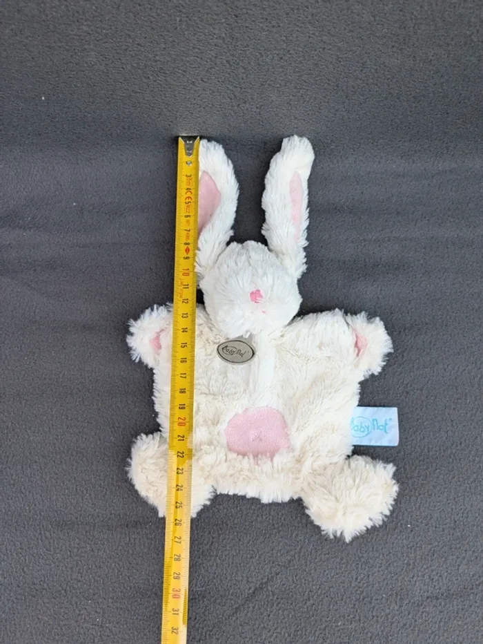 Doudou plat Lapin Baby Nat - photo numéro 4