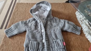 Gilet gris Nan et Nanette 12 mois