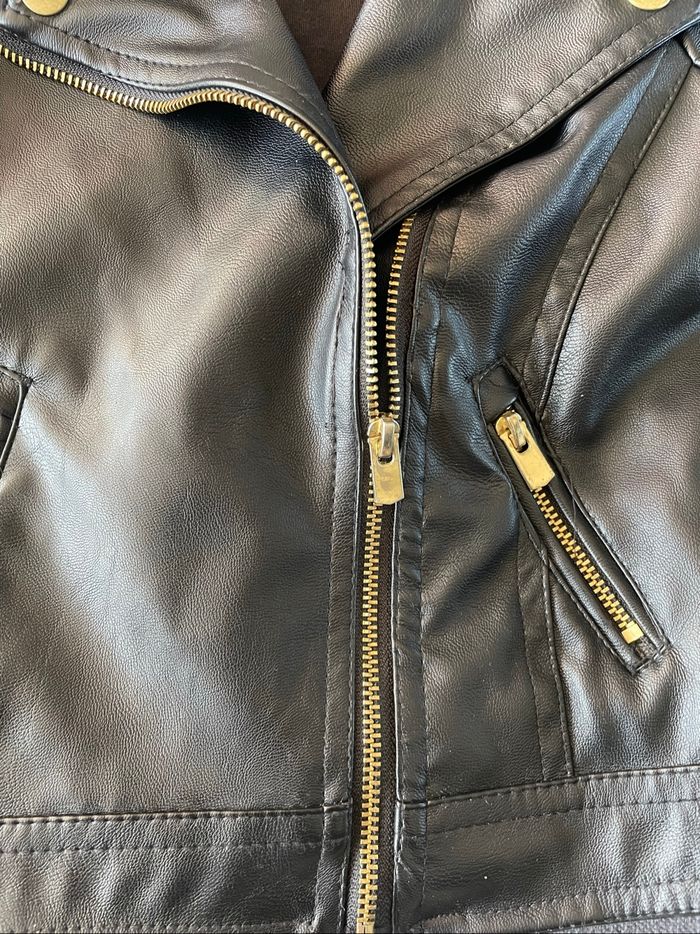 Blouson style Perfecto noir Orchestra 4 ans - photo numéro 4