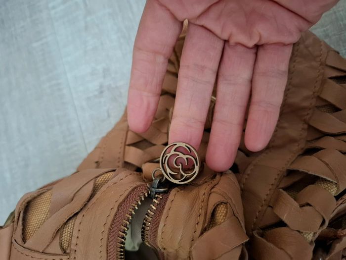 Sac cuir tressé marron - photo numéro 14