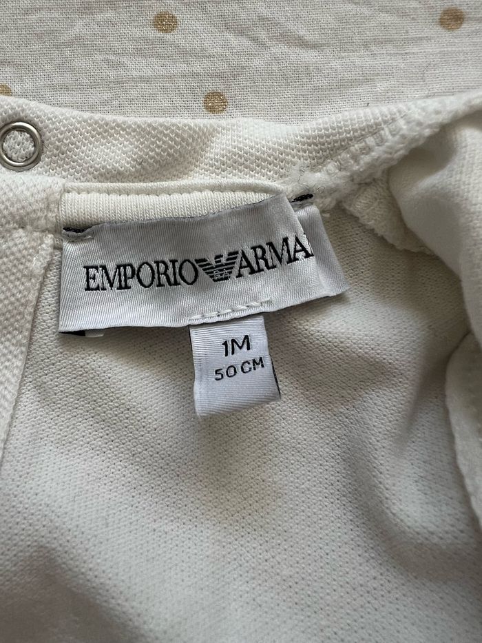Grenouillère bébé Emporio Armani 1 mois - photo numéro 3