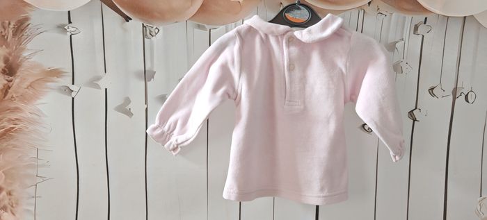 Dessus pyjama velours Fille – Rose – 6-9 mois (68 cm) - photo numéro 3