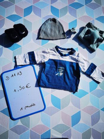 D1113 - tee shirt garçon 1 mois