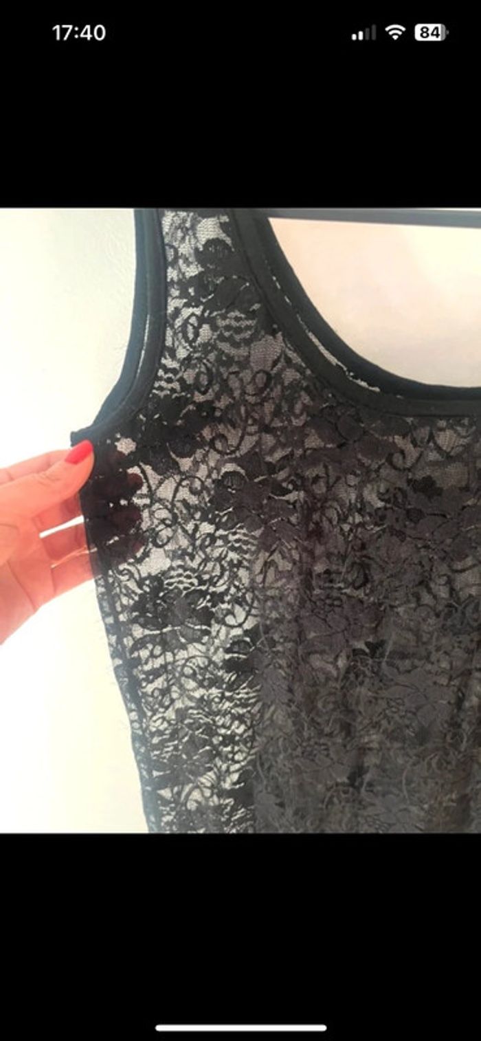 Robe résille/dentelle noire transparente – Taille S - photo numéro 3