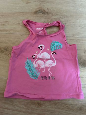 Débardeur fille rose