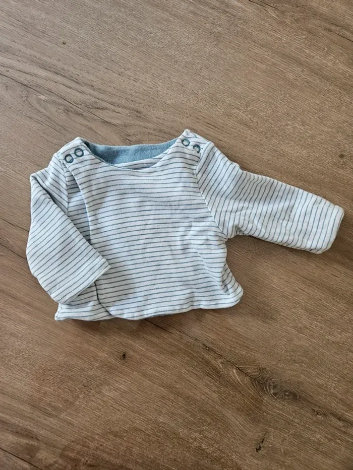 Veste bébé réversible 0 mois - photo numéro 2