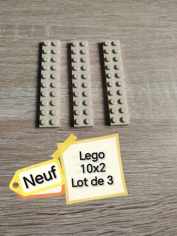 Lego 10x2 beige clair lot de 3