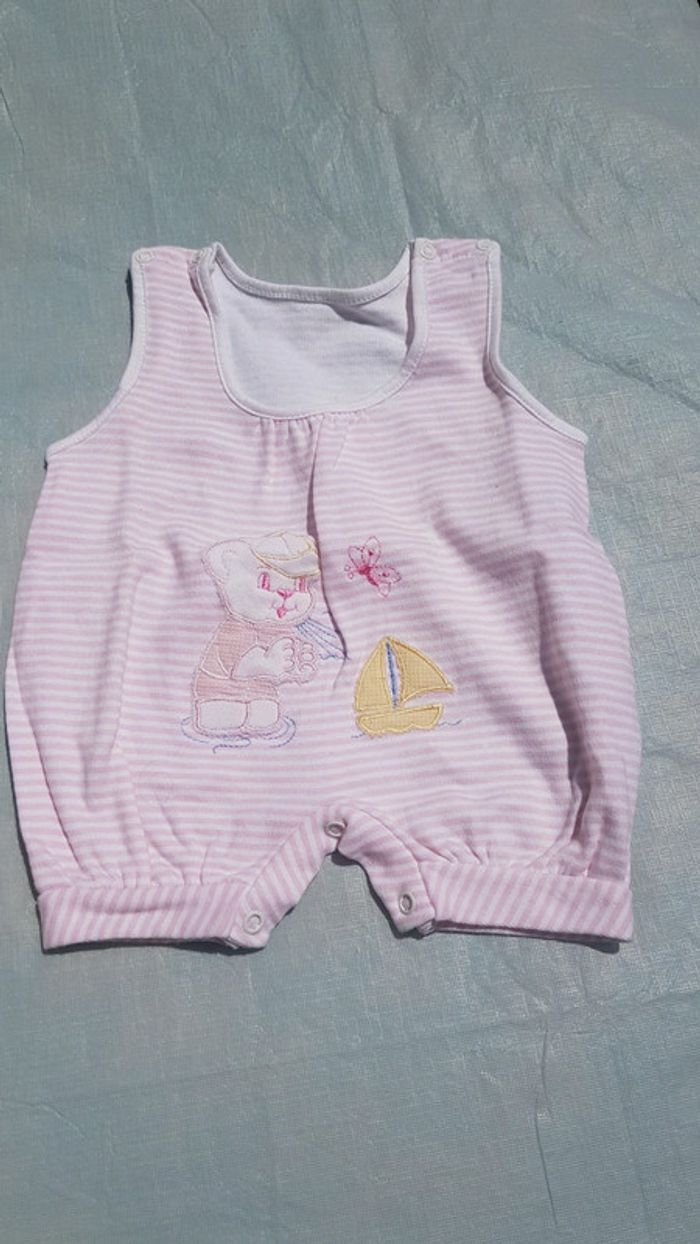 Lot de 3 combinaisons robe été fille 3 mois - photo numéro 3