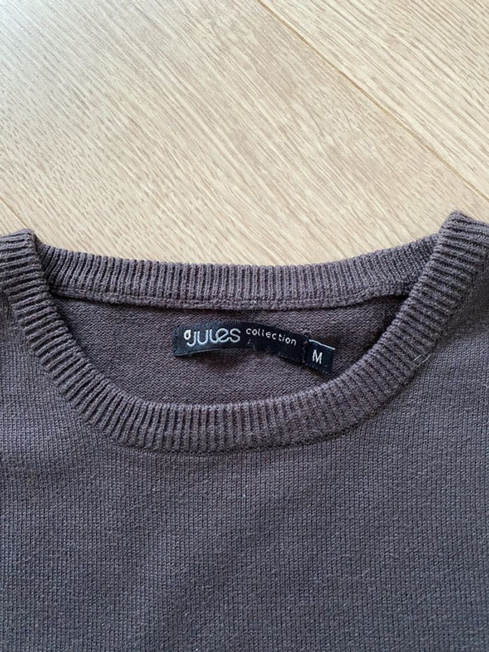 Pull col rond marron Jules - photo numéro 2