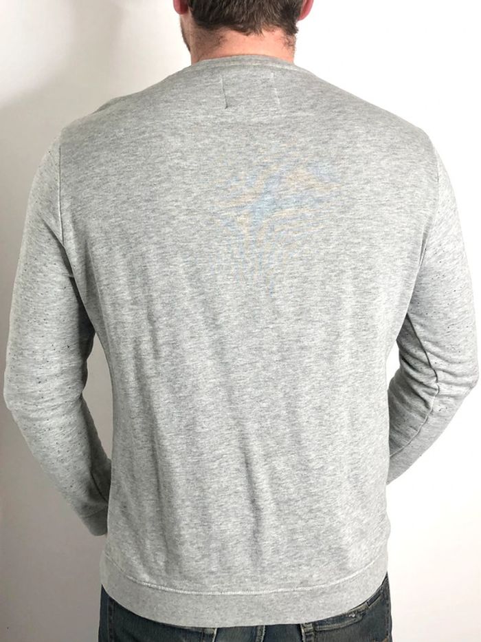 Pull fin molletonné gris chiné Jules taille XL - photo numéro 4