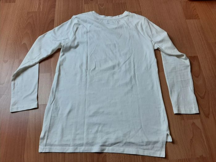 Tshirt manches longues blanc imprimé T 10-11 ans - photo numéro 2