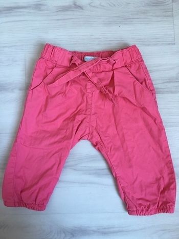 Pantalon obaibi rose 12 mois