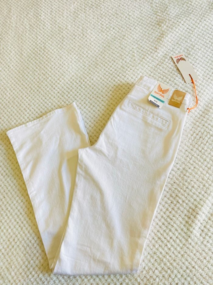 Pantalon Kaporal PALAM Regular Fit blanc W30 – Neuf avec étiquettes - photo numéro 3