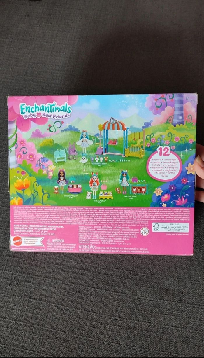 Coffret Enchantimals Baby best Friends Bree Bunny & Twist + livre  Mattel - photo numéro 3