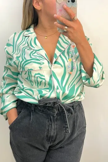 Chemise Large Imprimée ZARA