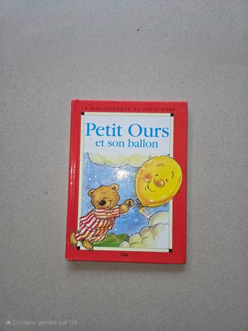 Livre pour enfants _ petit ours et son ballon _  édition Lito