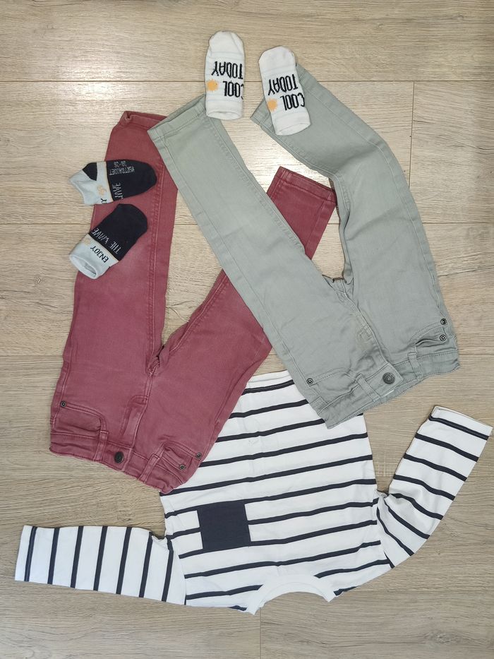 Ensemble 5 pièces jean tee shirt Vertbaudet Taille 3-4 ans