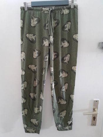 Bas de Pyjama, couleur kaki, imprimé Pocahontas, taille S, Marque Undiz