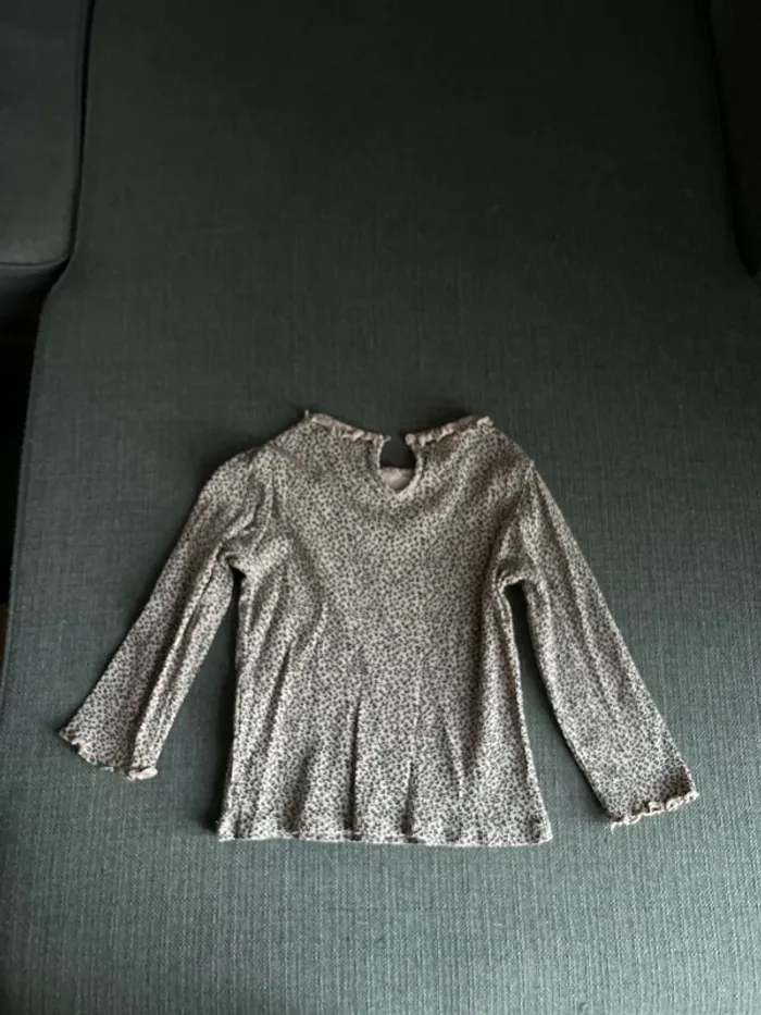 T-shirt manches longues léopard bébé fille, 36 mois kiabi - photo numéro 3