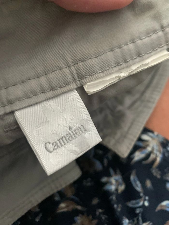 Pantacourt gris toile - photo numéro 7