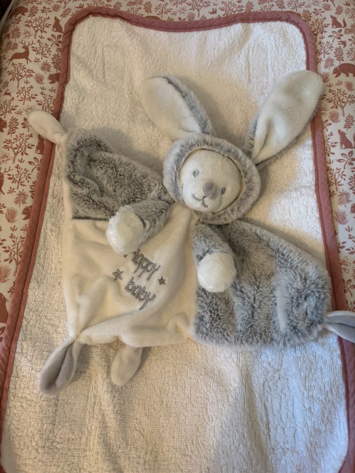 Doudou ourson capuche lapin - photo numéro 2