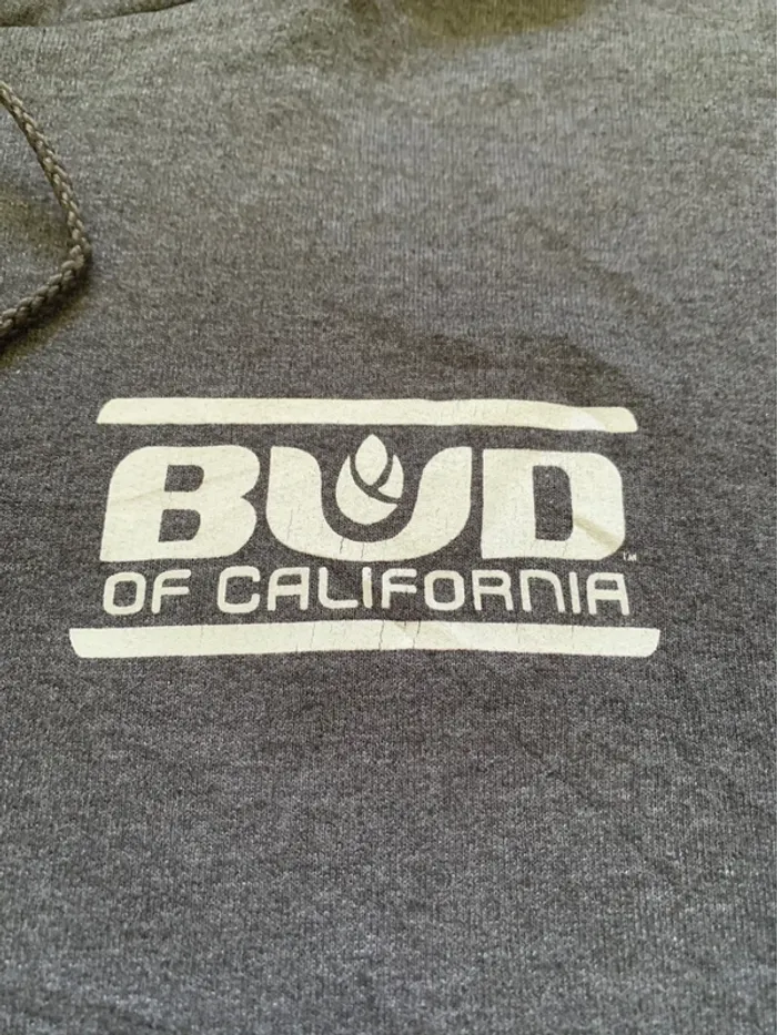 Sweat à capuche Champion Gris foncé « Bud of California » Taille XL - photo numéro 6