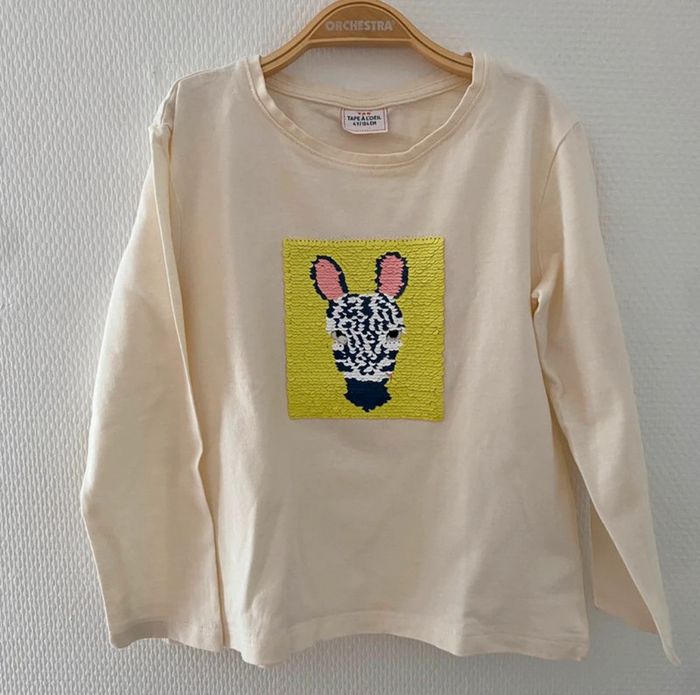 Lot 5 t-shirts manches longues - taille 04 ans - photo numéro 6