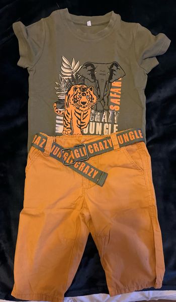 Bermuda et teeshirt 4 ans garçon