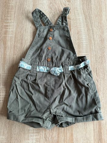 Salopette short kaki obaibi