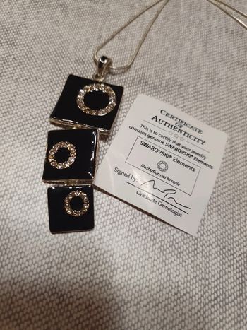 Collier triptyque Swarovski