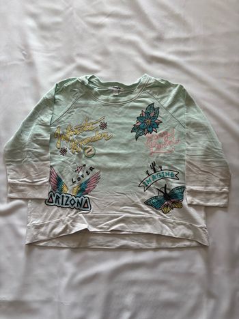 Top menthe/anis à manches 3/4 - S/36