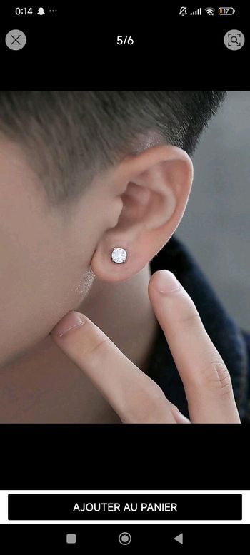 Boucles d'oreilles magnétiques premium 