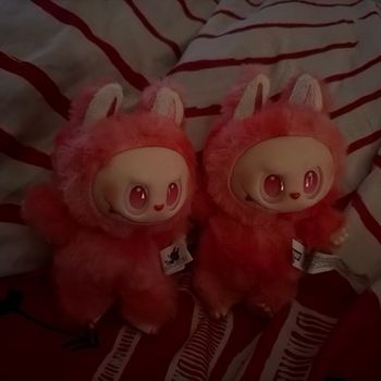 2 peluches labubu