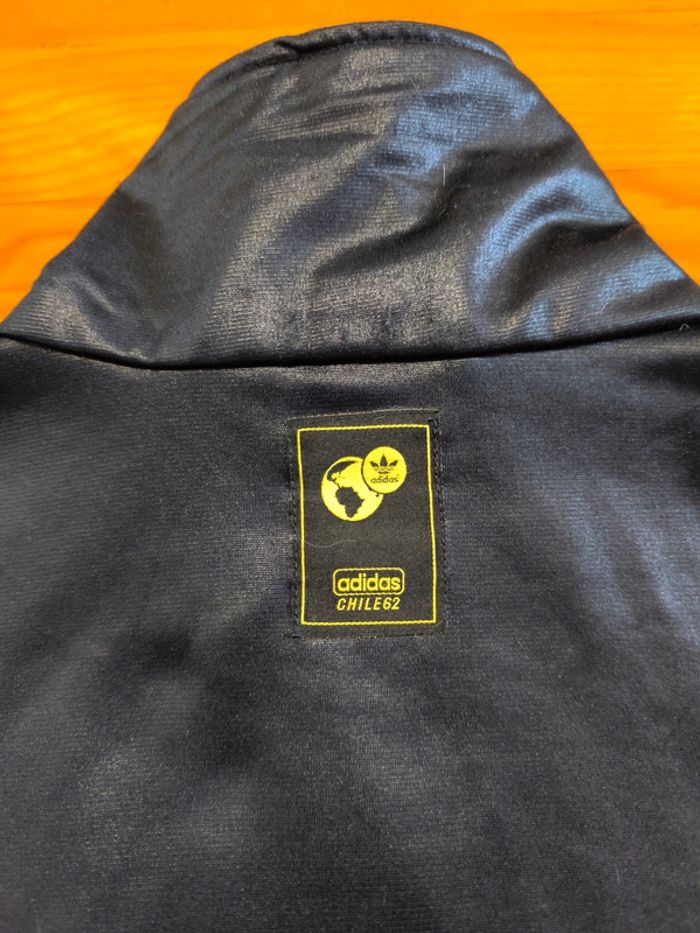 Veste Adidas - Chile 62 - Logo brodé - Noir/Jaune - Taille L - photo numéro 5