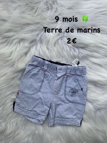 Short 🍀 9 mois 🍀 Terre de marins